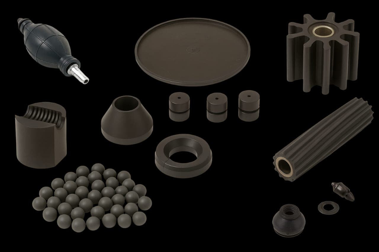 Piezas de caucho desarrollo a medida