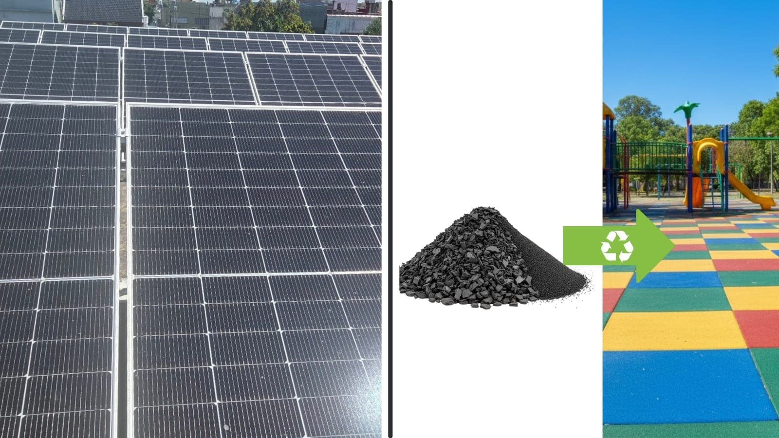 Paneles solares y reciclado de scrap